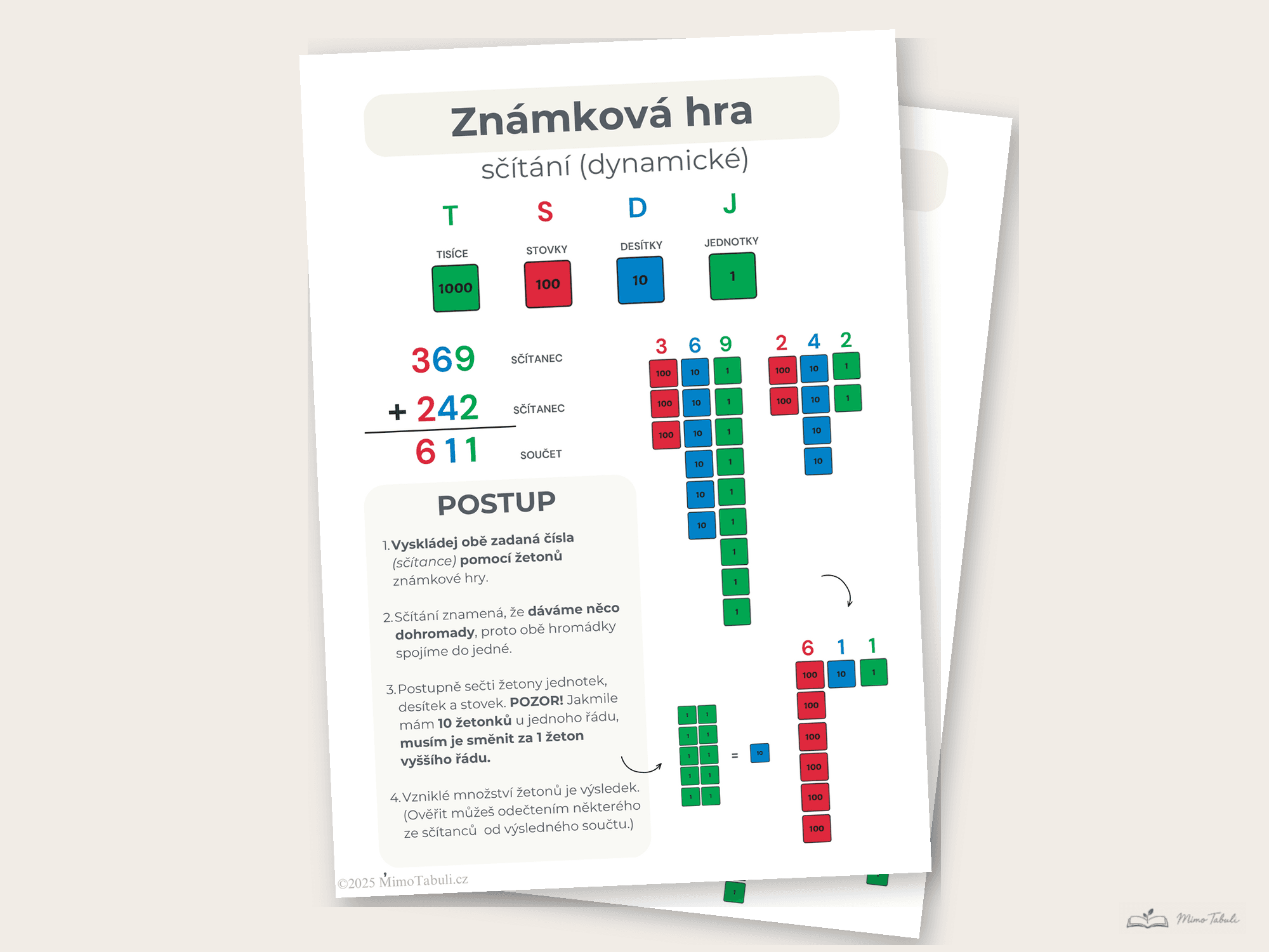 Známková hra – dynamická – náhled 2
