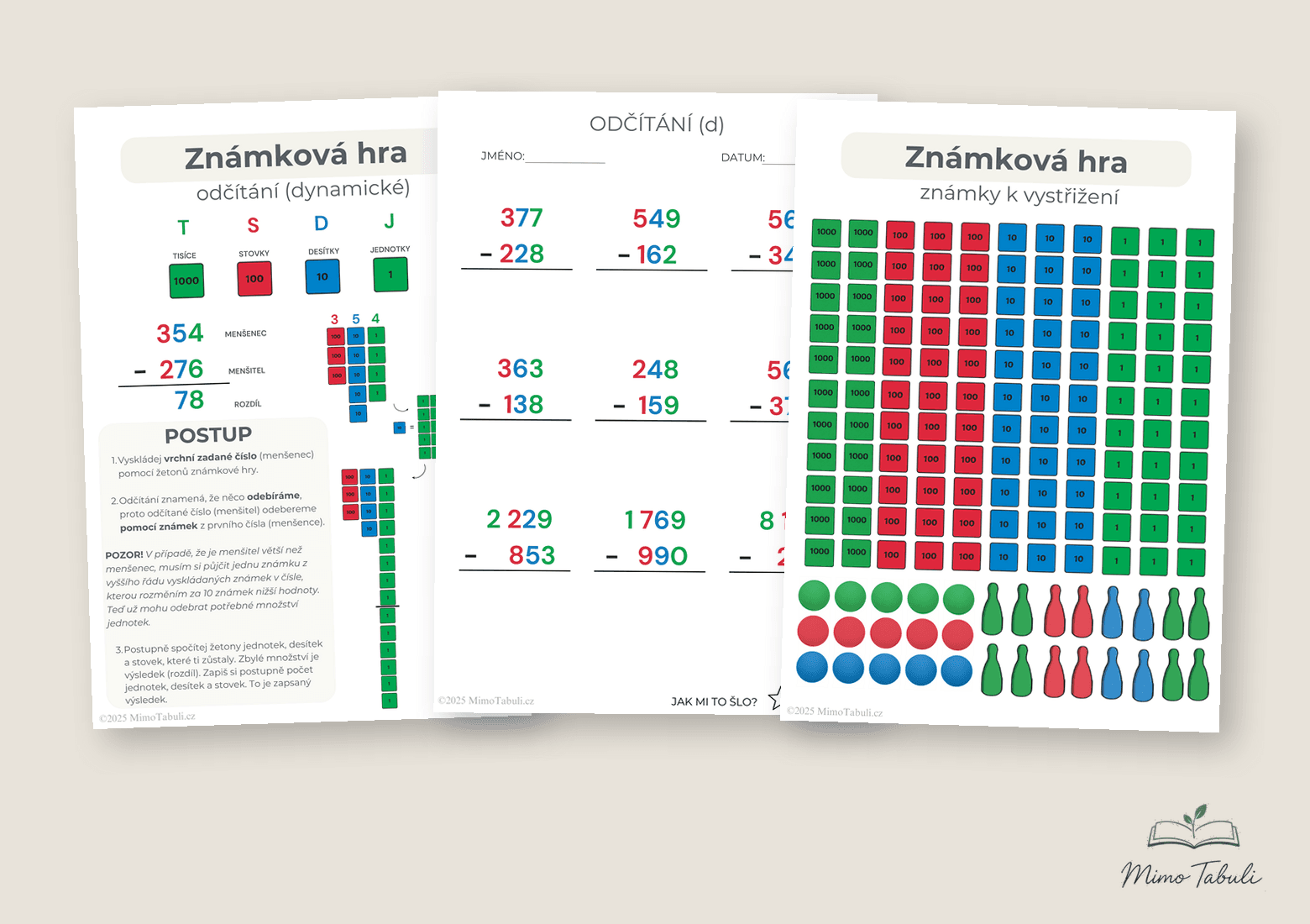 Známková hra – sada (statická + dynamická) – náhled 4