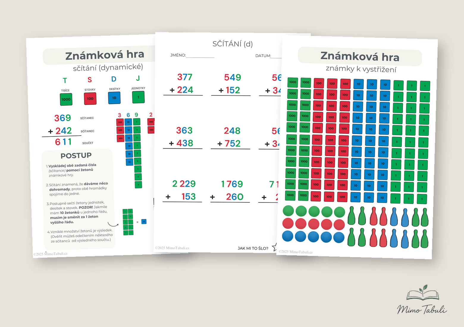 Známková hra – sada (statická + dynamická) – náhled 3