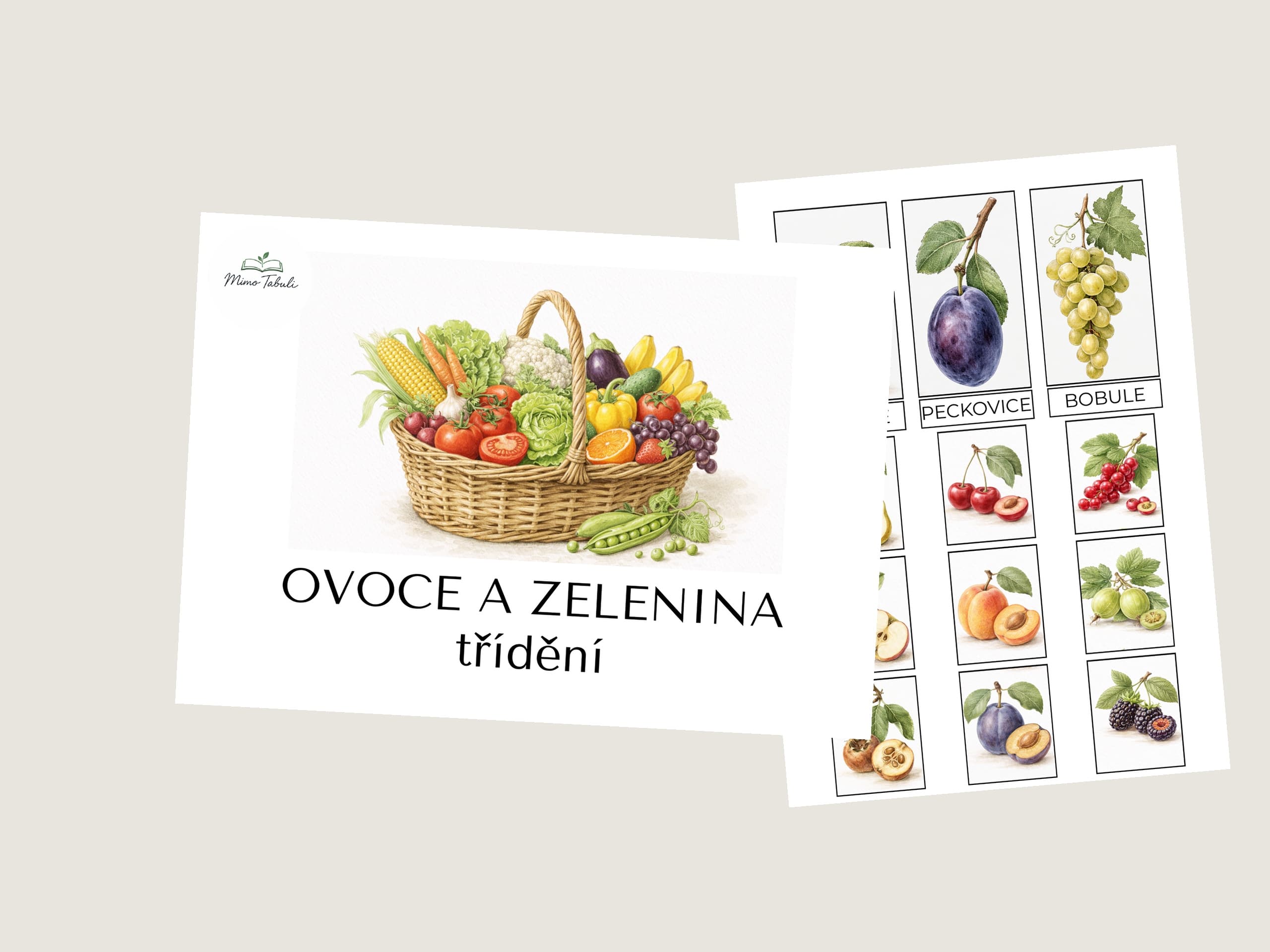 Ovoce a zelenina – třídění