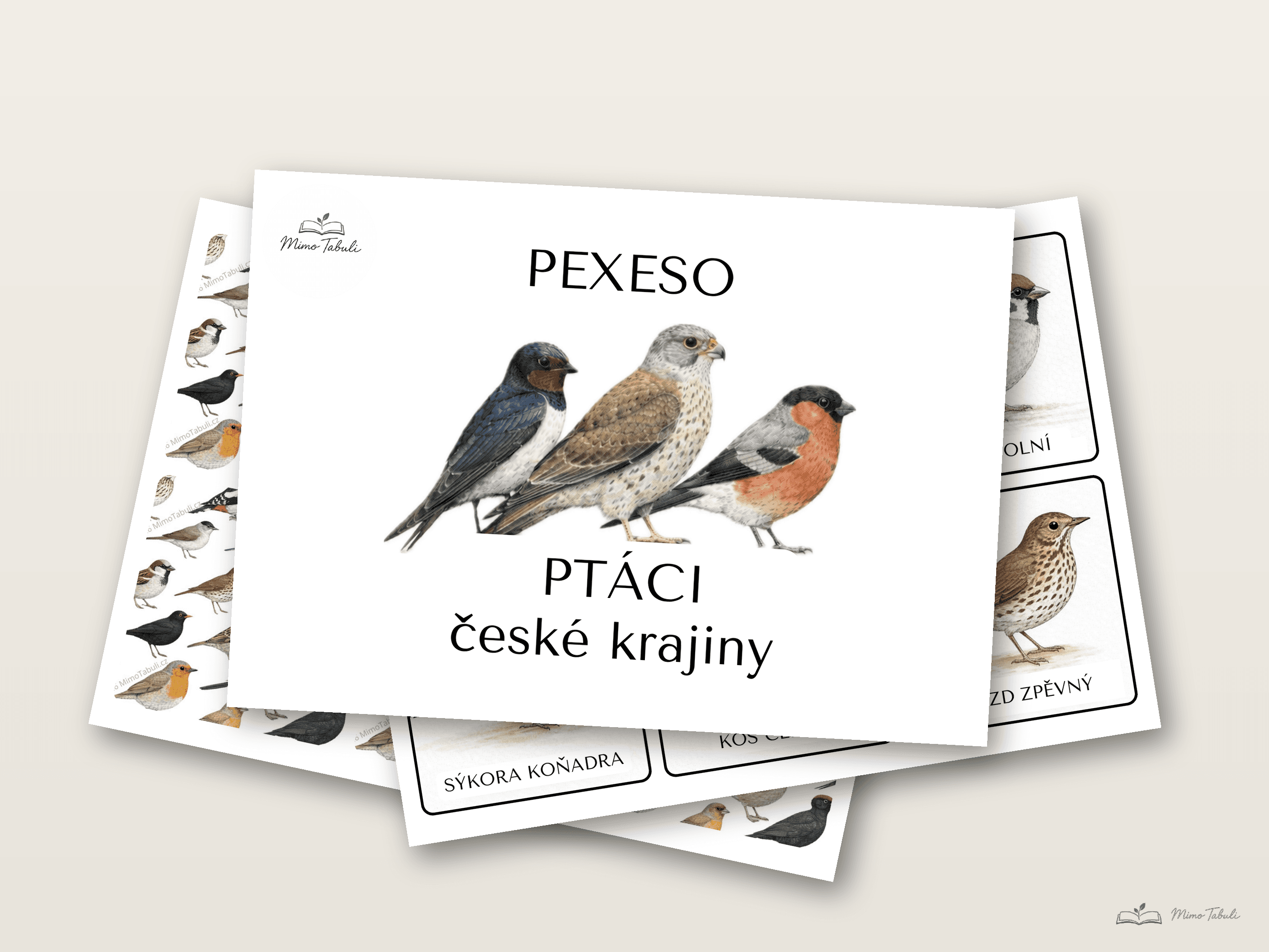 Ptáci české krajiny – pexeso